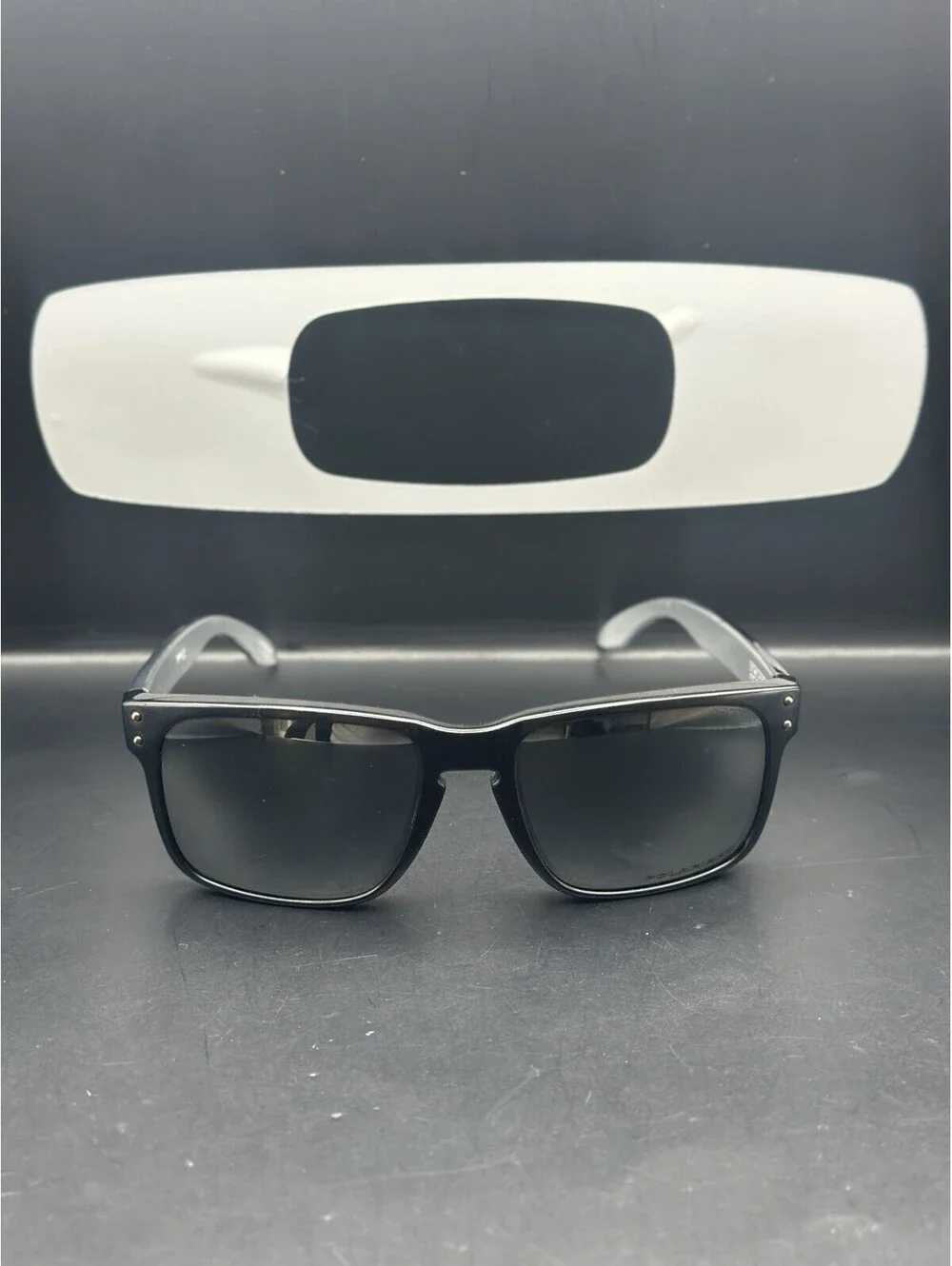 Oakley Holbrook Black/Blue-Clear Fade W/Prizm Tungsten Polarized Lenses